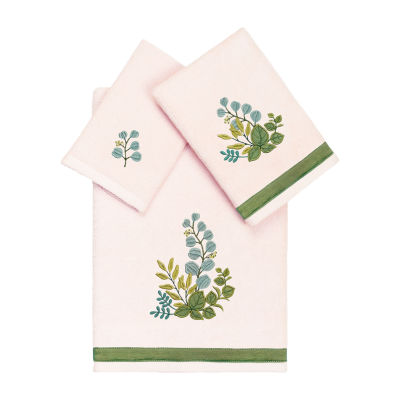 Linum Home Textiles Botanica Embellished 3-pc. Bath Towel Set