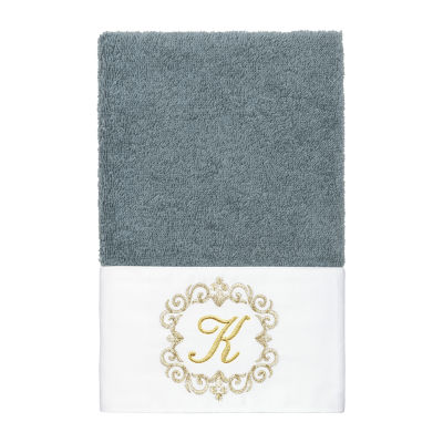 Linum Home Textiles Monica Gold 2-pc. Embellished Hand Towel