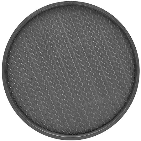 San Remo 14 Round Plastic Serving Tray, One Size, Black