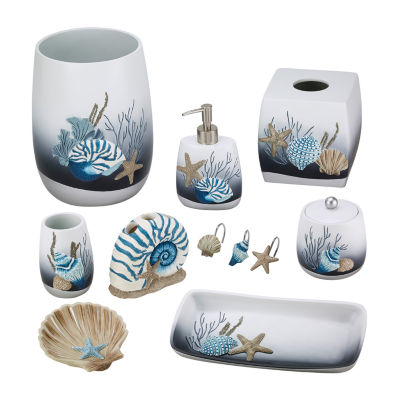 Lemon Bath Accessories Set Blue Lagoon Blue Small Bathroom Decor Ideas –  BigProStore