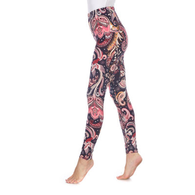 White Mark Womens Mid Rise 26" Full Length Leggings