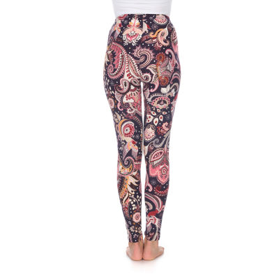 White Mark Womens Mid Rise 26" Full Length Leggings