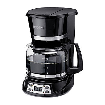 Cuisinart® 12-Cup Coffee Maker with Hot Water System CHW-12, Color:  Black-stainless - JCPenney