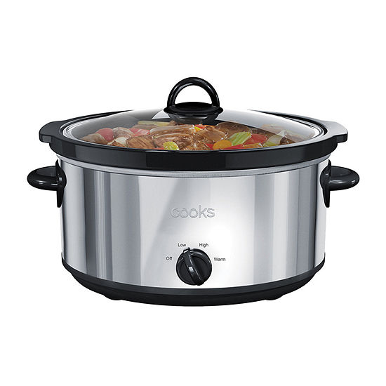 Cooks 6 Quart Stainless Steel Slow Cooker
