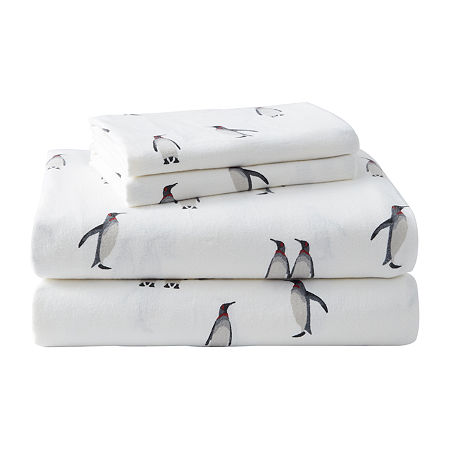 Eddie Bauer Cotton Flannel Sheet Set, One Size, Gray