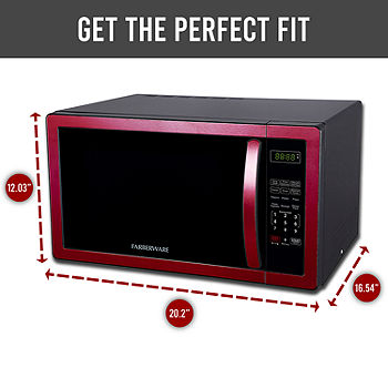 1.1 Cu. Ft. 1000 W Mid Size Microwave Oven Pre-programmed White Stainless  Steel