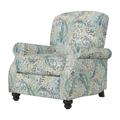 ProLounger Jemma Contemporary Push Back Recliner in Paisley