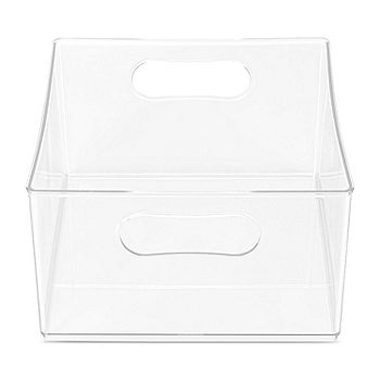 Home Expressions 2-Compartment Stackable Open Storage Bins, Color: Grey -  JCPenney