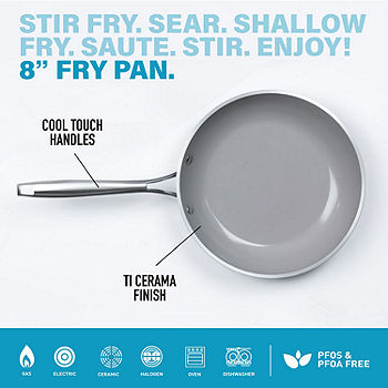 Gotham Steel - 8 Aqua Blue Non-Stick Aluminum Fry Pan