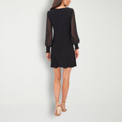 MSK Petite Long Sleeve Swing Dresses