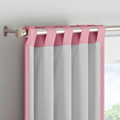 Eclipse Kids Tiered Ruffle Blackout Rod Pocket Single Curtain Panel