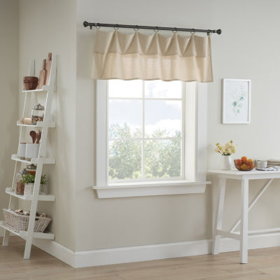 Mercantile Drop Cloth Ring Top Tailored Valance