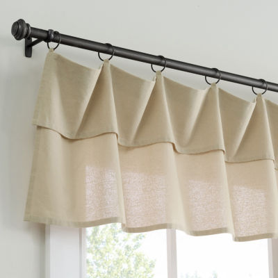 Mercantile Drop Cloth Ring Top Tailored Valance