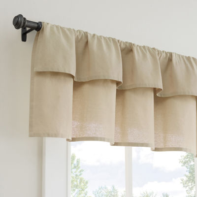 Mercantile Drop Cloth Ring Top Tailored Valance