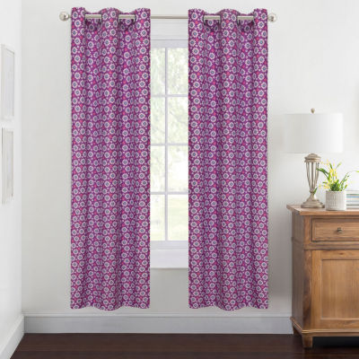 Eclipse Brittany Grommet Top Light-Filtering Single Curtain Panels