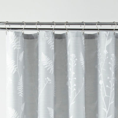 Stratford Park Payton - Cortina de ducha transparente con pompones, color  blanco, 72 x 72 pulgadas