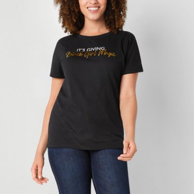 Hope & Wonder Black History Month Womens Short Sleeve 'Black Girl Magic