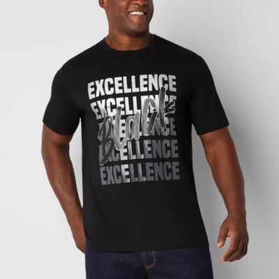 Hope & Wonder Black History Month Adult Extended Sizes Short Sleeve 'Black Excellence' Graphic T-Shirt