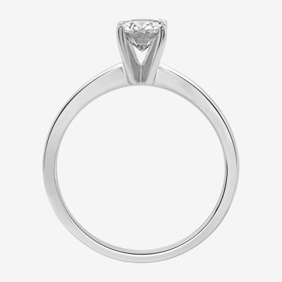 I Said Yes (H-I / I1) Womens 1 CT. T.W. Lab Grown White Diamond Sterling Silver Oval Solitaire Bridal Set