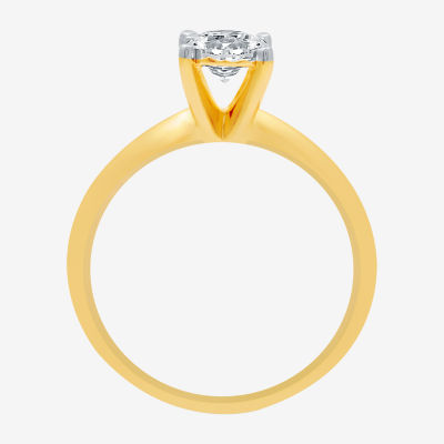 I Said Yes (H-I / I1) Womens 1 CT. T.W. Lab Grown White Diamond 14K Gold Over Silver Sterling Round Bridal Set