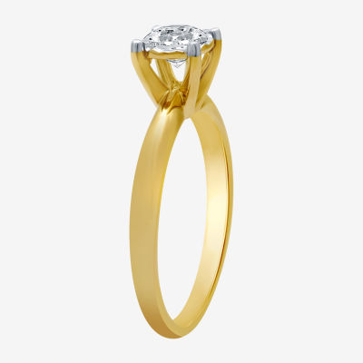 I Said Yes (H-I / I1) Womens 1 CT. T.W. Lab Grown White Diamond 14K Gold Over Silver Sterling Silver Round Bridal Set