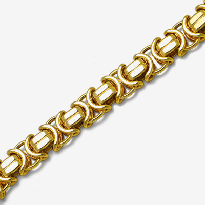 14K Gold 8 1/2 Inch Hollow Link Link Bracelet