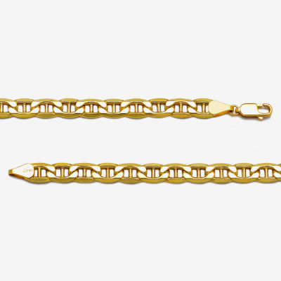 14K Gold 22 Inch Semisolid Link Chain Necklace