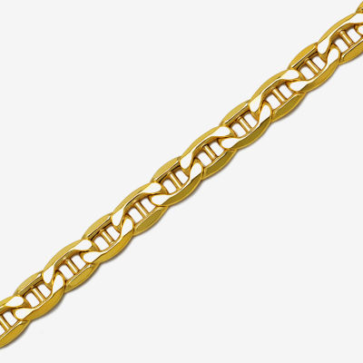 14K Gold 22 Inch Semisolid Link Chain Necklace