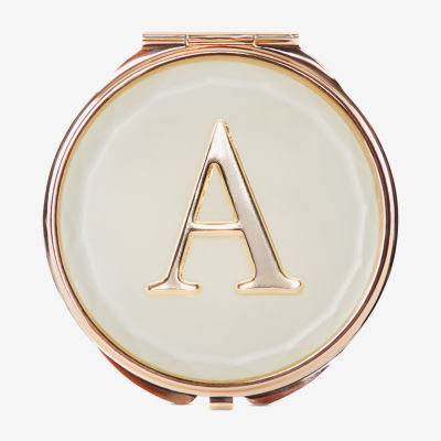 Pink Sky Monogrammed Compact Mirror