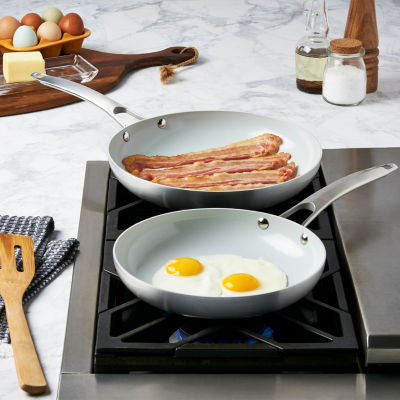 Food Network Nonstick Ceramic-Coated Skillet Set 2-pc - Costless WHOLESALE  - Online Shopping!