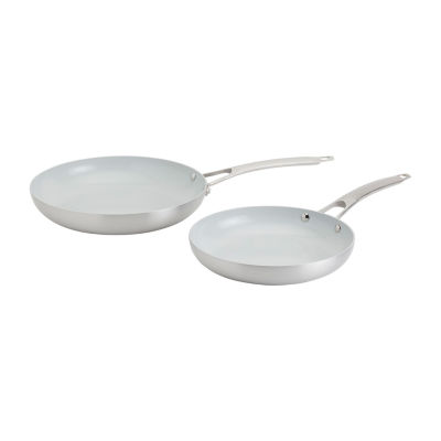 Calphalon CLOSEOUT! Contemporary Stainless Steel Flat Bottom Wok - Macy's