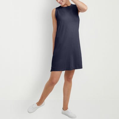 Hanes Sleeveless T-Shirt Dress