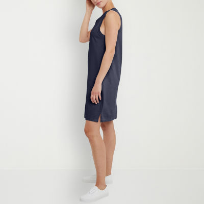 Hanes Womens Sleeveless T-Shirt Dress