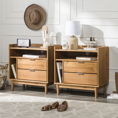 MCM 2 Drawer Nighstand