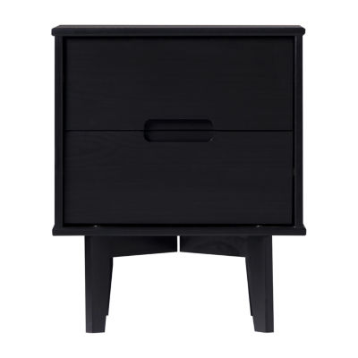 2-Drawer Groove Handle Nightstand