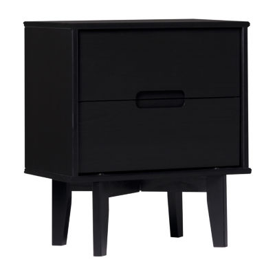 2-Drawer Groove Handle Nightstand