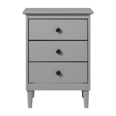 3-Drawer Solid Wood Nightstand