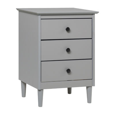 3-Drawer Solid Wood Nightstand