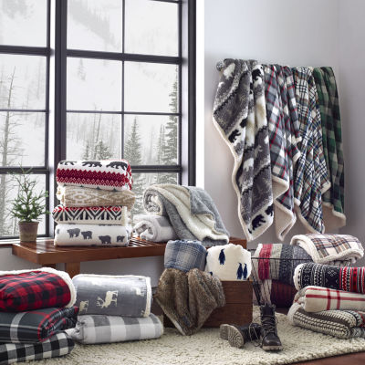Eddie Bauer Classic Fair Isle Washable Lightweight Throw