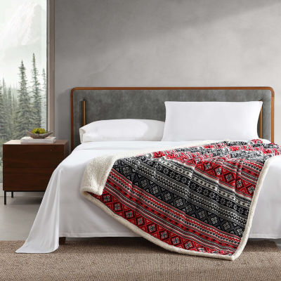 Eddie Bauer Classic Fair Isle Washable Lightweight Throw