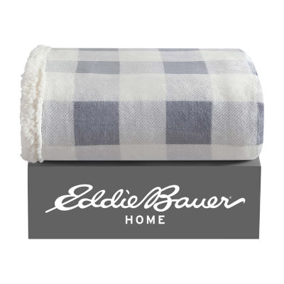 Eddie Bauer Mountain Plaid Washable Lightweight Throw