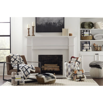 Eddie Bauer Mountain Plaid Washable Lightweight Throw
