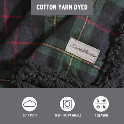 Eddie Bauer Mountain Pine Tartan Lightweight Throw