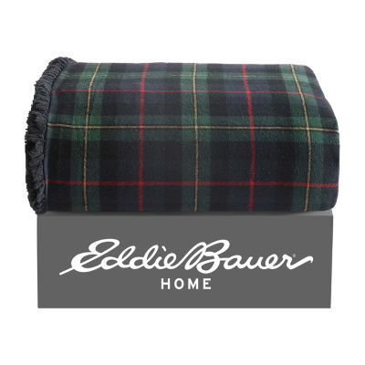 Eddie Bauer Mountain Pine Tartan Lightweight Throw