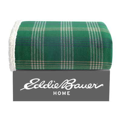 Eddie Bauer Union Bay Plaid Washable Lightweight Throw