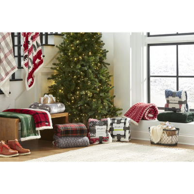 Eddie Bauer Union Bay Plaid Washable Lightweight Throw