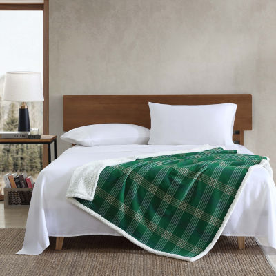 Eddie Bauer Union Bay Plaid Washable Lightweight Throw
