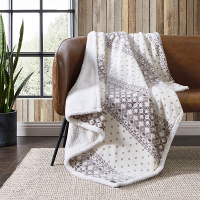 Eddie Bauer Alpine Fair Isle Lightweight Throw