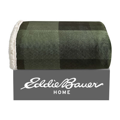 Eddie Bauer Pine Plaid Lightweight Throw