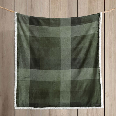 Eddie Bauer Pine Plaid Lightweight Throw